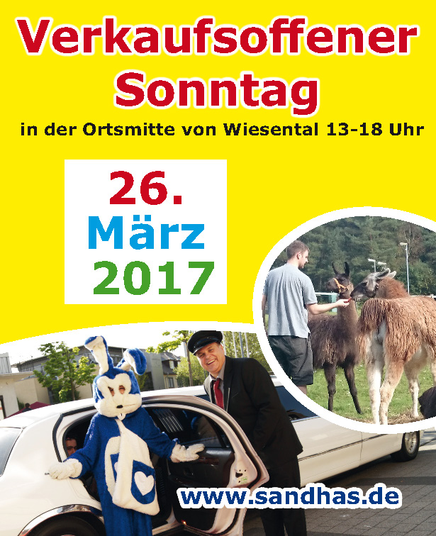 Verkaufsoffener Sonntag 26.03.2017